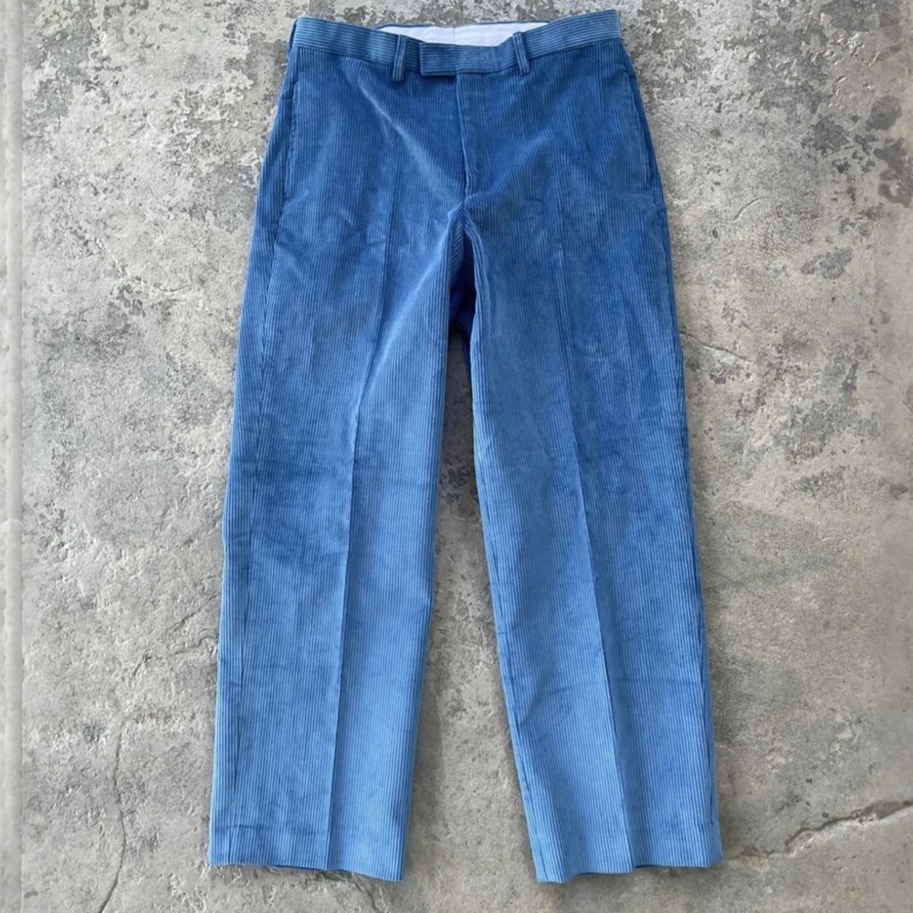 Noah pleated corduroy trouser